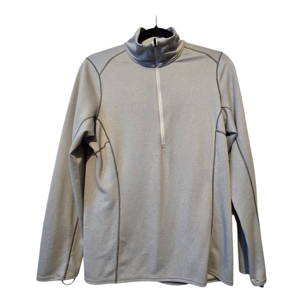 Patagonia Capilene Midweight Baselayer 1/4 Zip Top Womens MED Gray Polartec Run